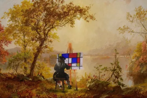 Cubist Landscape  120x180 cm 