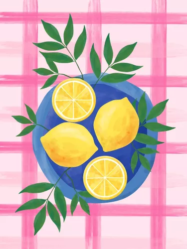 Fresh lemon  120x180 cm