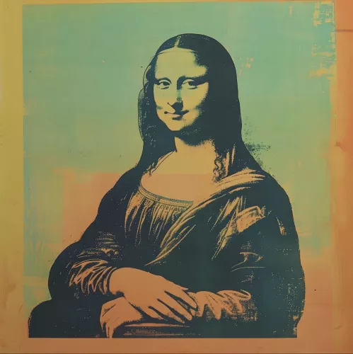 Mona Lisa Modern  100x100 cm 
