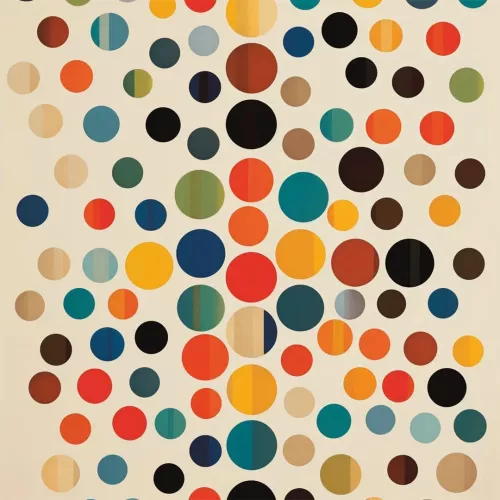 Dot day  100x100 cm