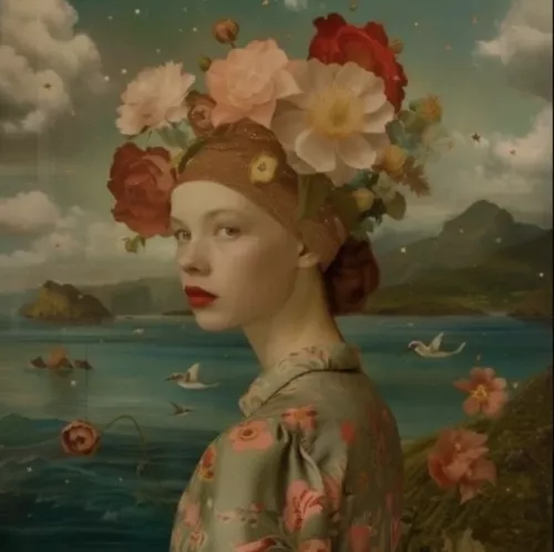 Summer fantasy  120x120 cm