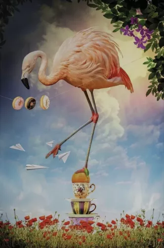 MondiLab Dancing Flamingo 120x180 cm (106606)