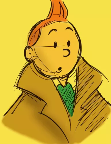 Tintin  80x120 cm