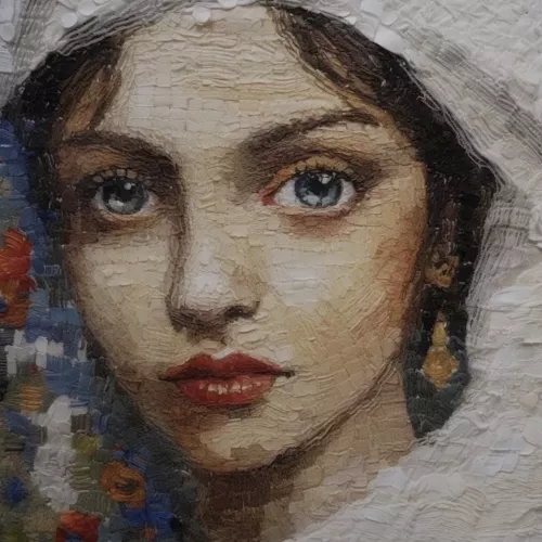 MondiLab Blue eyes  120x120 cm (106824)