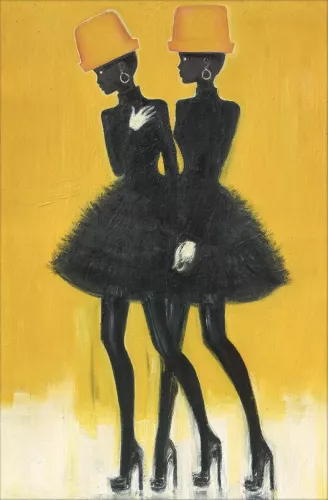 Two ladies  120x180 cm