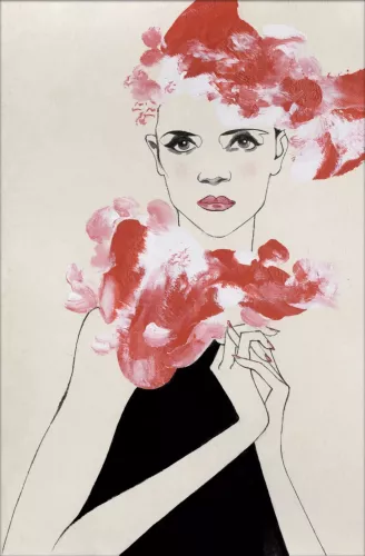 Pink Flower  80x120 cm