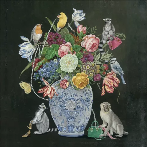 Catch the thief  120x120 cm