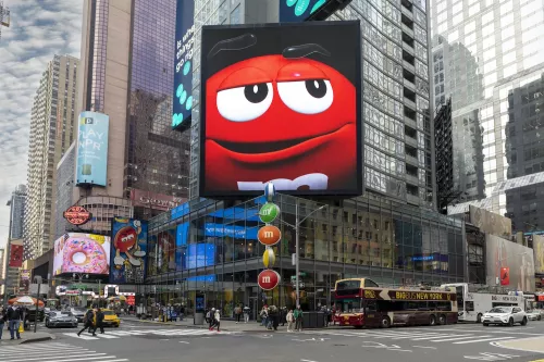 M&M Red - New York  120x180 cm