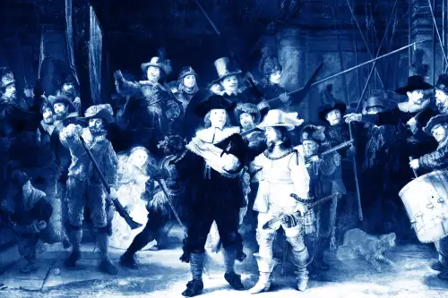 Delft blue nightwatch 
