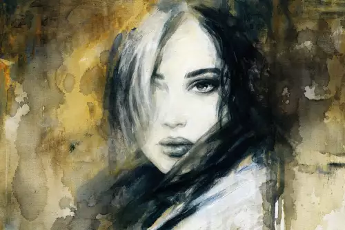 MondiLab Girl loner painting  (102149)